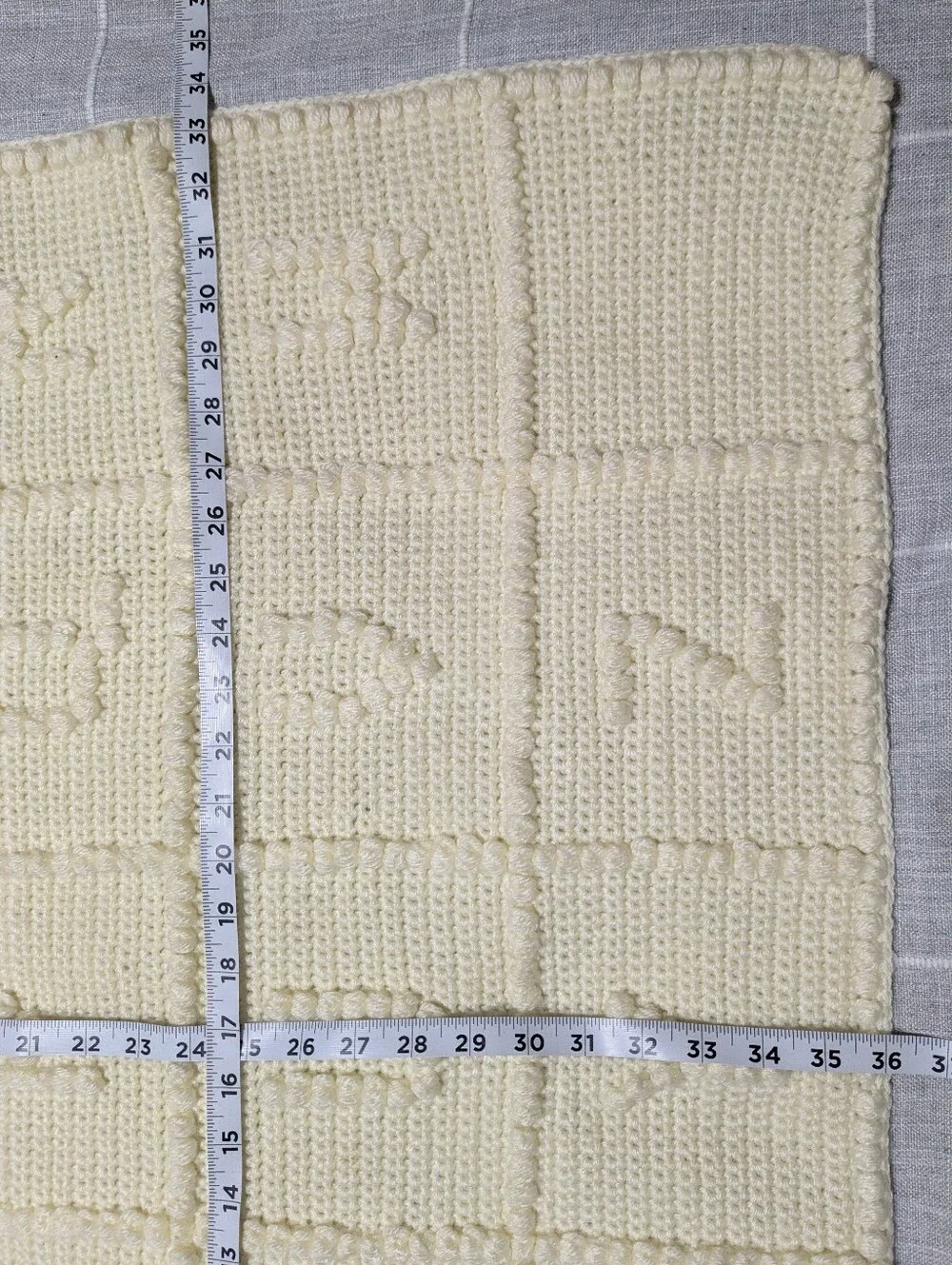 Handmade Crochet Alphabet Baby Blanket